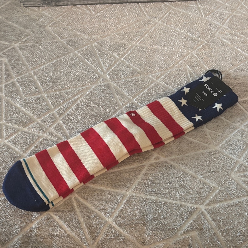 Stance Men's Stars and Stripes Crew Socks - Red, White, Blue
